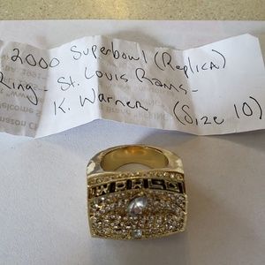 Superbowl Kurt Warner MVP Replica Ring